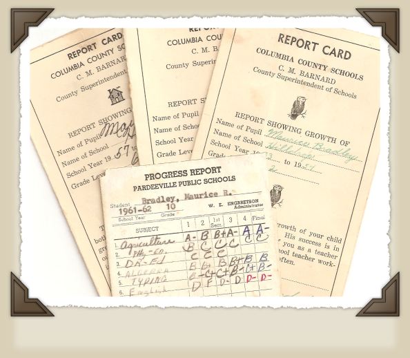 Old Report Cards.